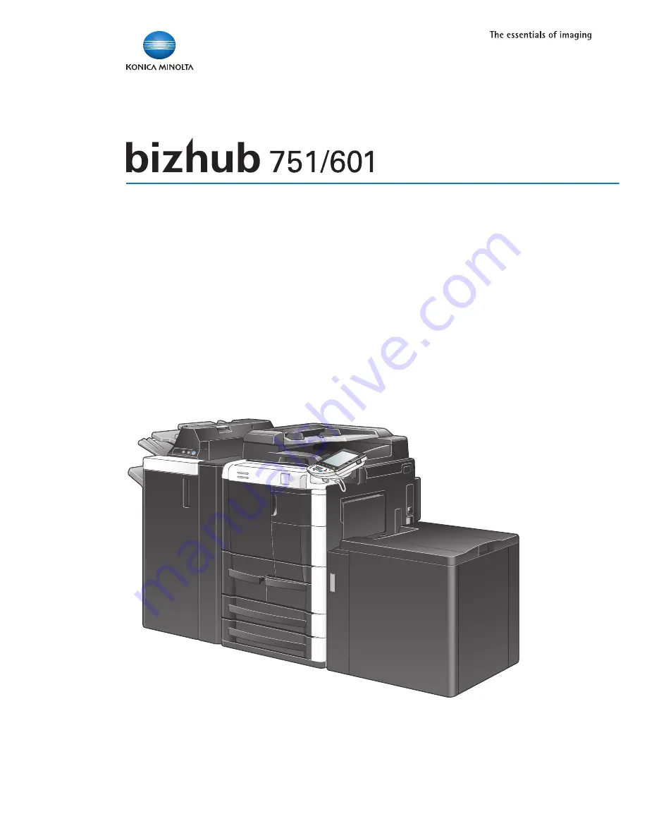 Konica Minolta bizhub 601 User Manual Download Page 1