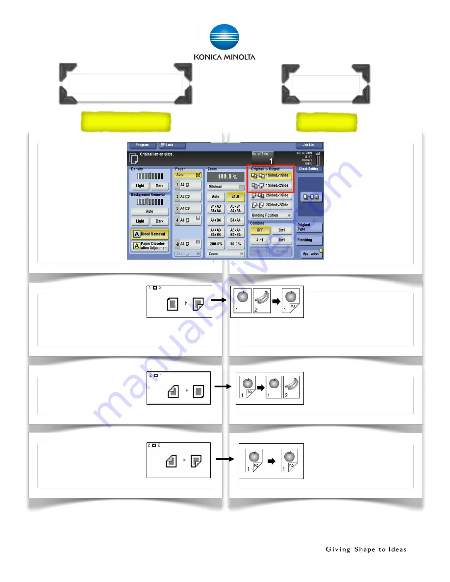 Konica Minolta bizhub 654e Shortcut Manual Download Page 13