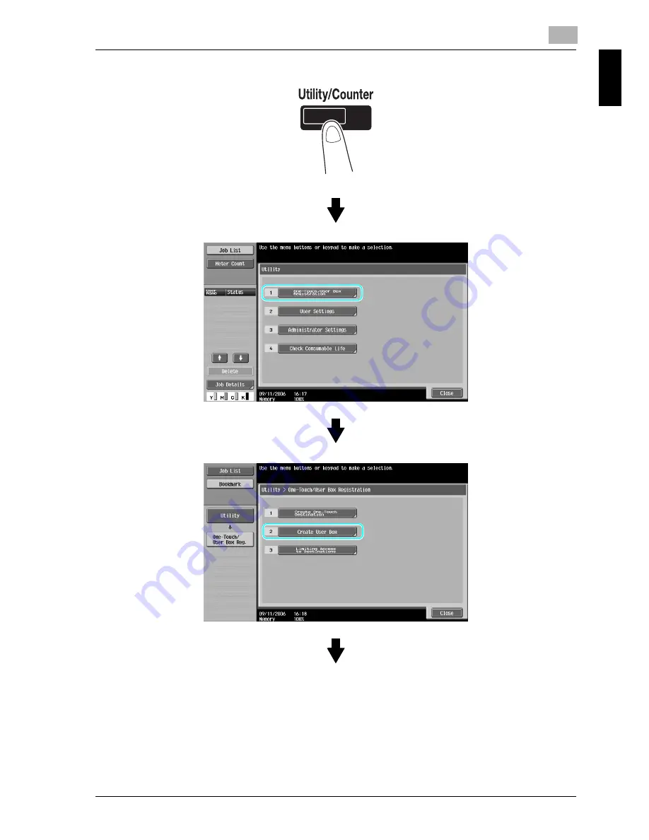 Konica Minolta bizhub C550 Series Quick Manual Download Page 64