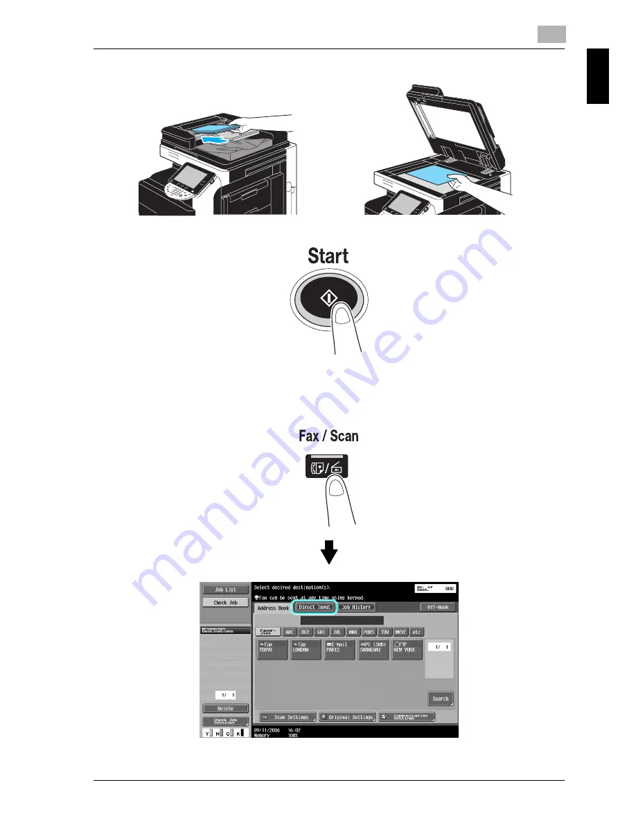 Konica Minolta bizhub C550 Series Quick Manual Download Page 70