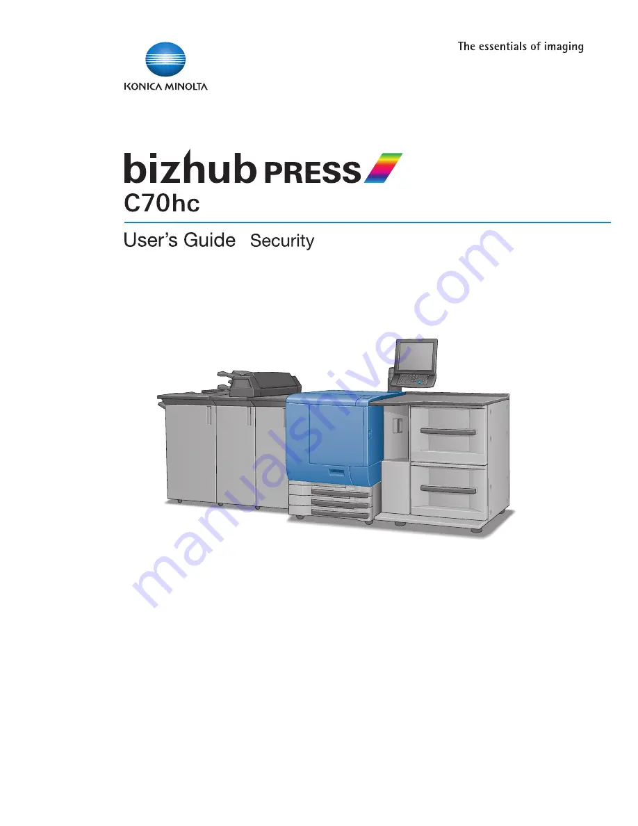 Konica Minolta bizhub PRESS C70hc User Manual Download Page 1