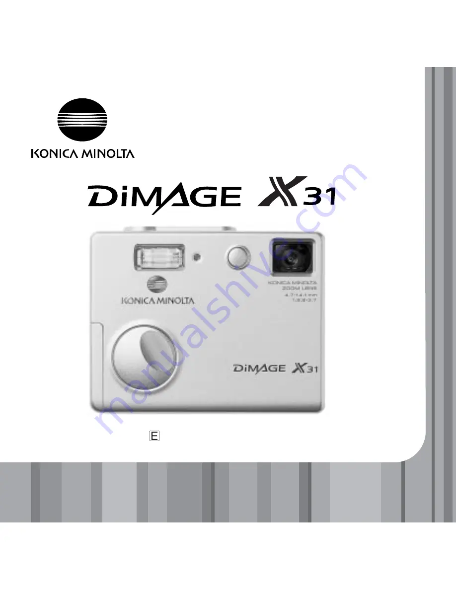 Konica Minolta DiMAGE X31 Скачать руководство пользователя страница 1