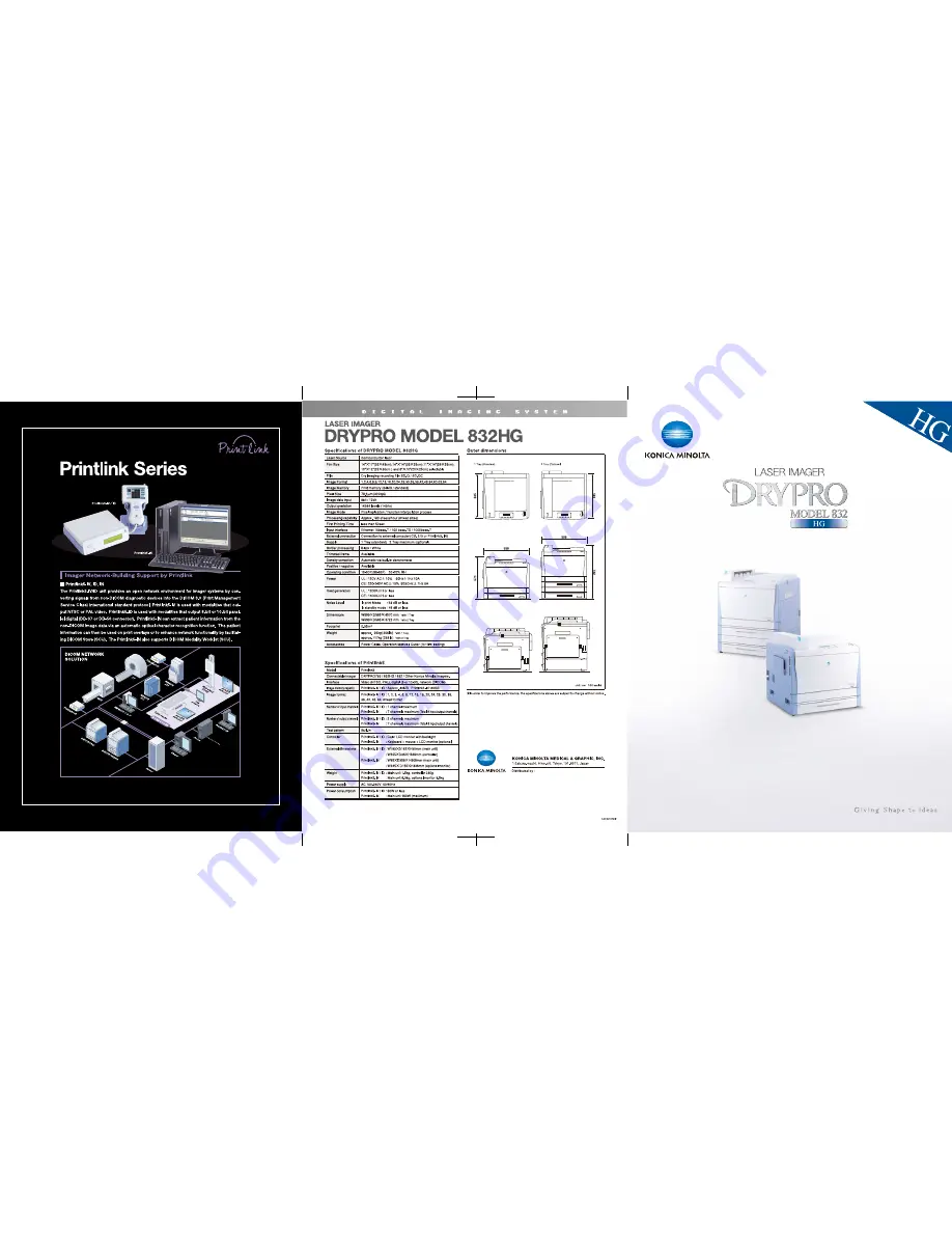 Konica Minolta DRYPRO 832HG Скачать руководство пользователя страница 1