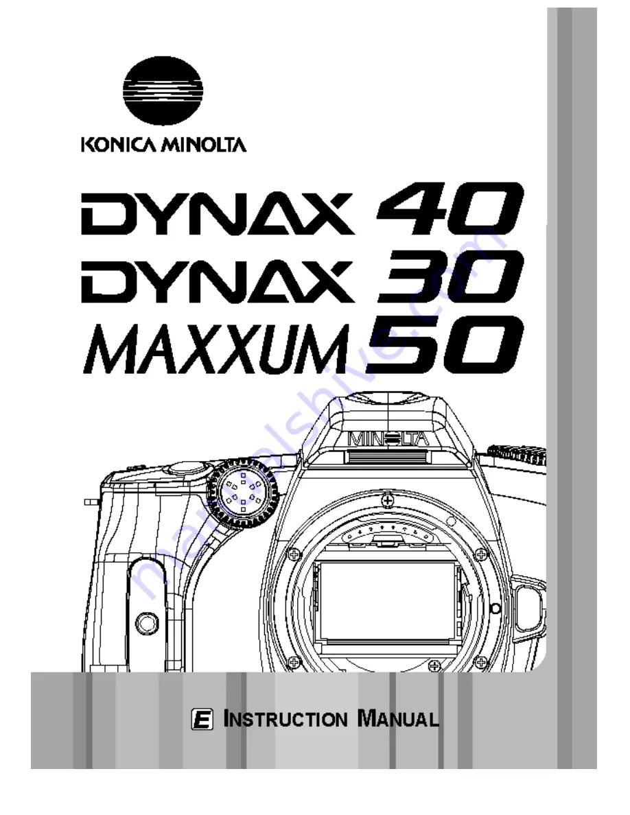 Konica Minolta DYNAX 30 Скачать руководство пользователя страница 1