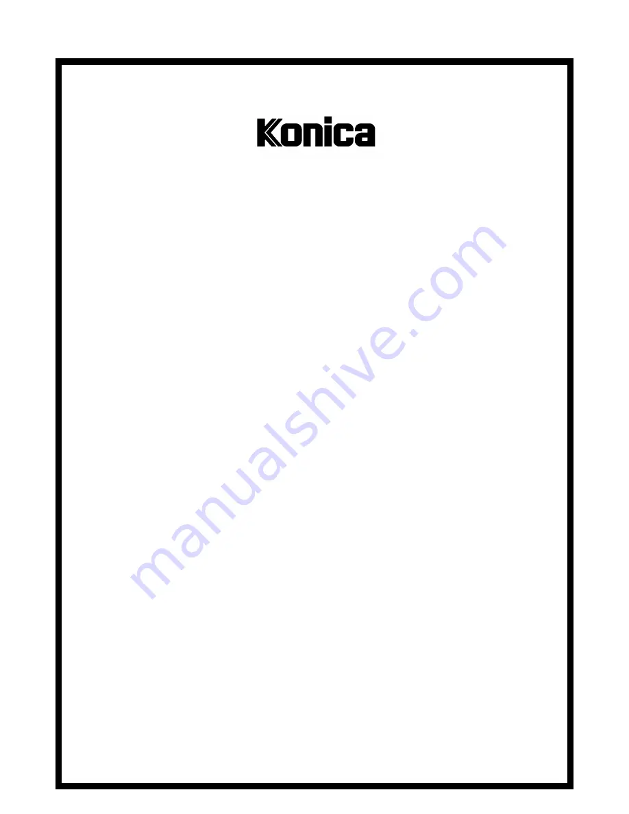 Konica Minolta FK-101 Service Manual Download Page 191