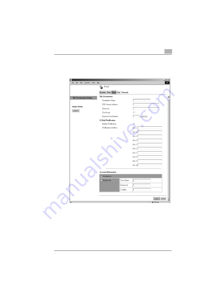 Konica Minolta IF-118 User Manual Download Page 74