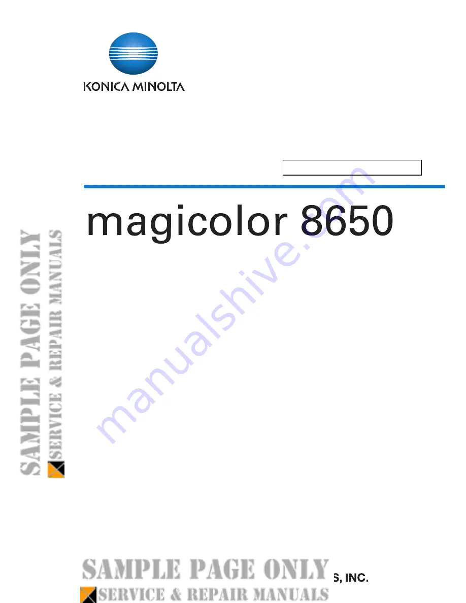 Konica Minolta magicolor 8650 Service Manual Download Page 18