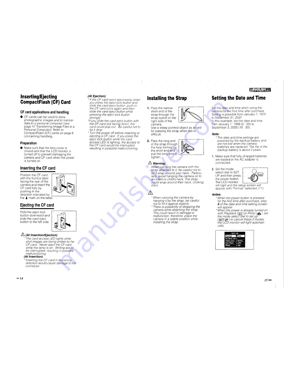 Konica Minolta Q-M200 Instruction Manual Download Page 8