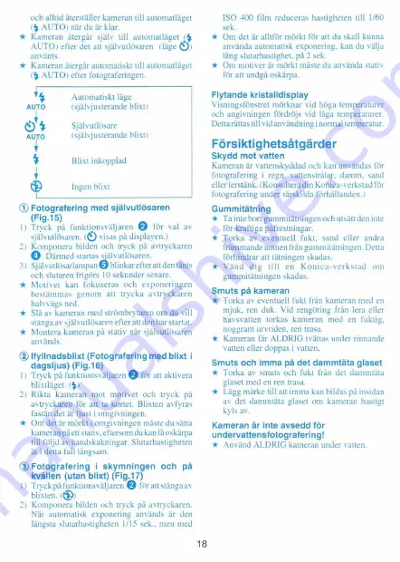 Konica Minolta Top's AF-300 SP User Manual Download Page 18