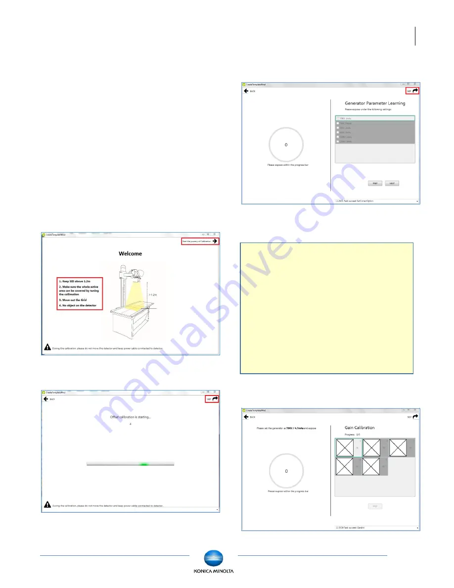 Konica Minolta ViZion DR+ 1417V2 Calibration Manual Download Page 12