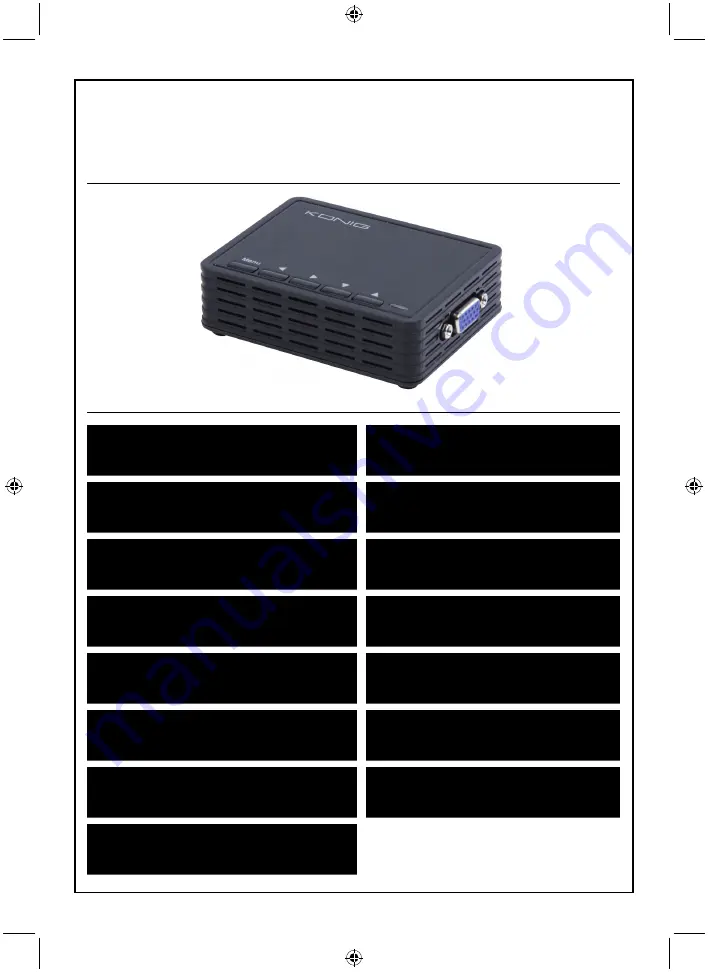 König CMP-TELVIEW3 Manual Download Page 1