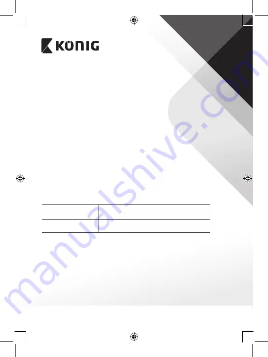 König CSBTTRNSM100 Manual Download Page 42