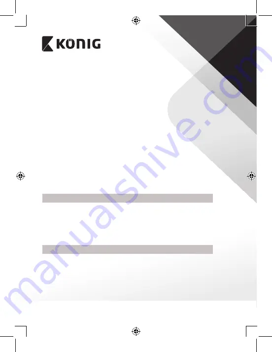 König DVB-T2 FTA10 Manual Download Page 2