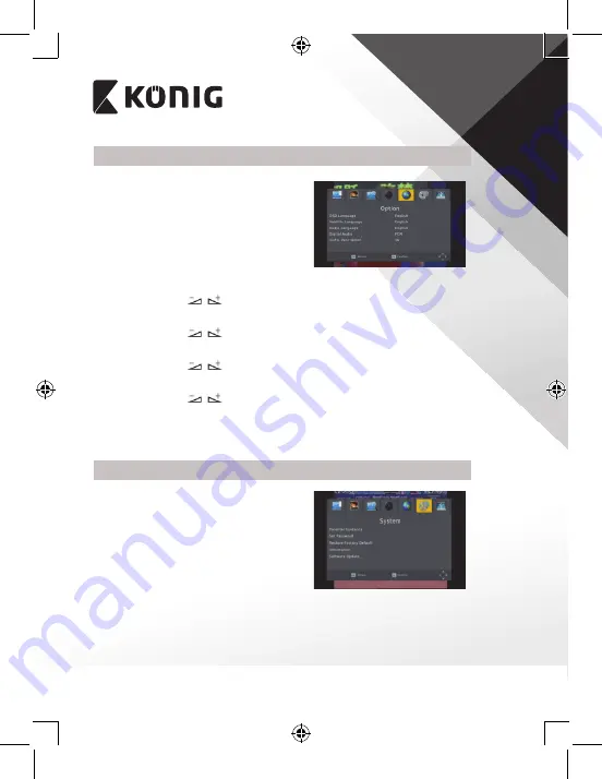 König DVB-T2 FTA10 Manual Download Page 63