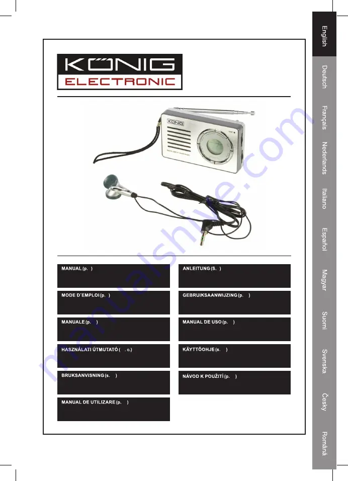 König HAV-PR30 Manual Download Page 1