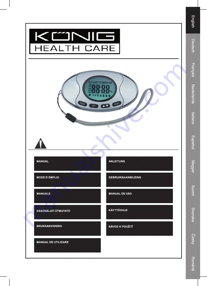 König HC-FA10 Manual Download Page 1