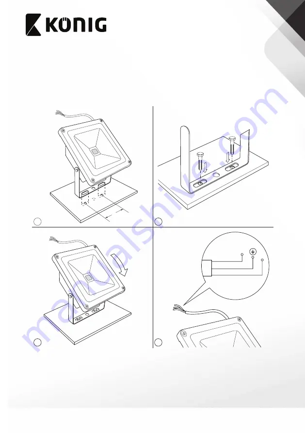 König KNLEDFL10W User Manual Download Page 3