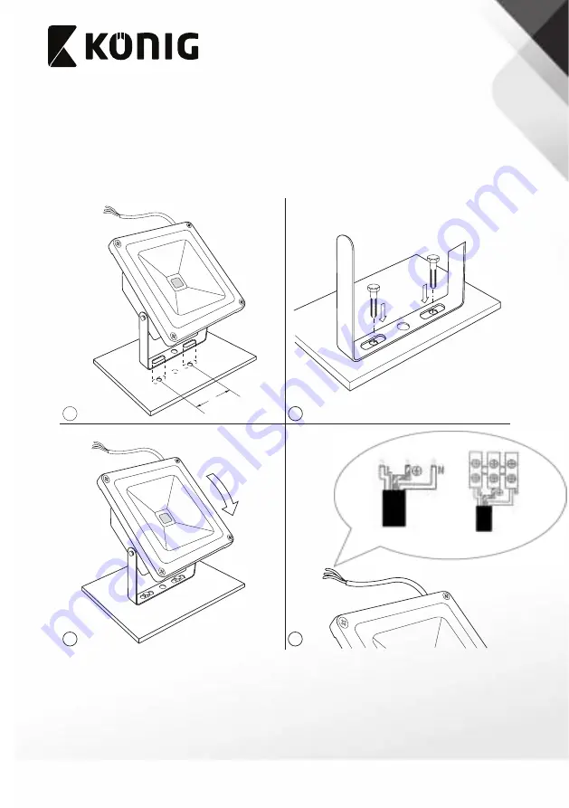 König KNLEDFL10W1 User Manual Download Page 3