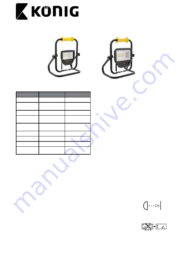 König KNLEDFLST30W Installation And Operating Manual Download Page 33