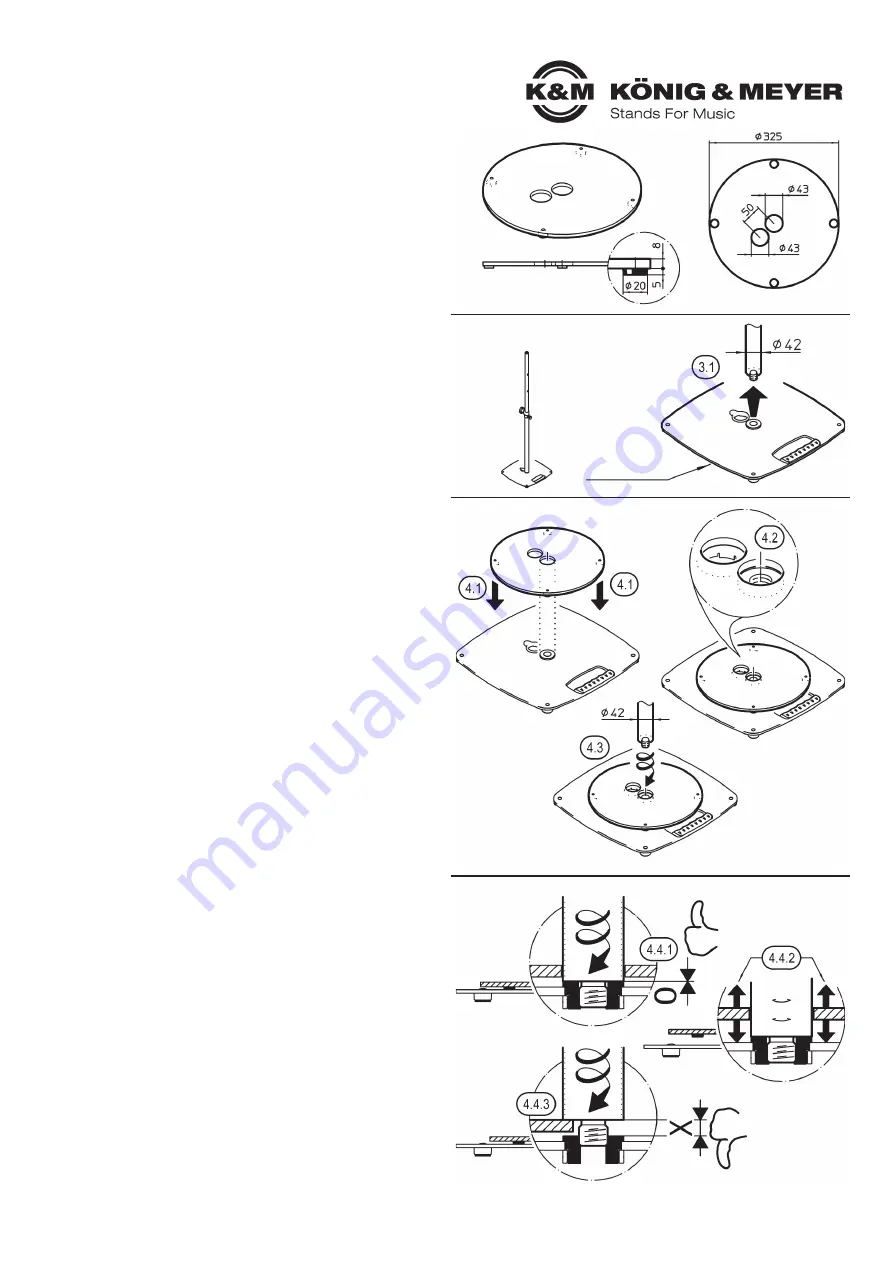 Konig & Meyer 26709 Manual Download Page 3