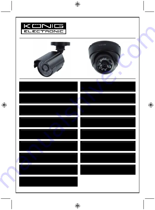 König Electronic SEC-CAM25 Скачать руководство пользователя страница 1