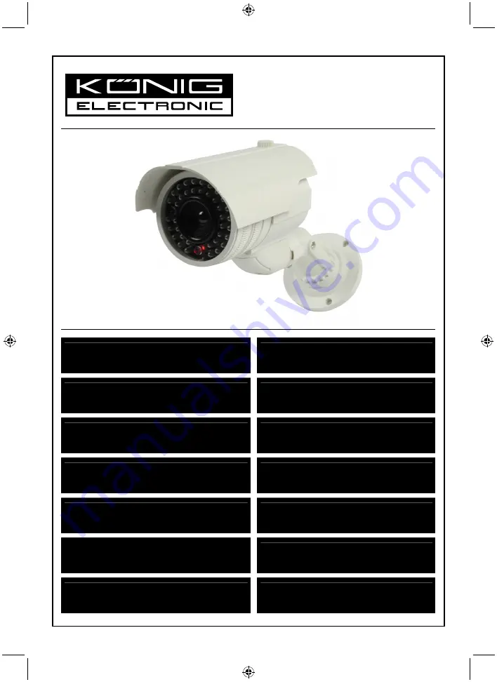 König Electronic SEC-DUMMYCAM80 Manual Download Page 1