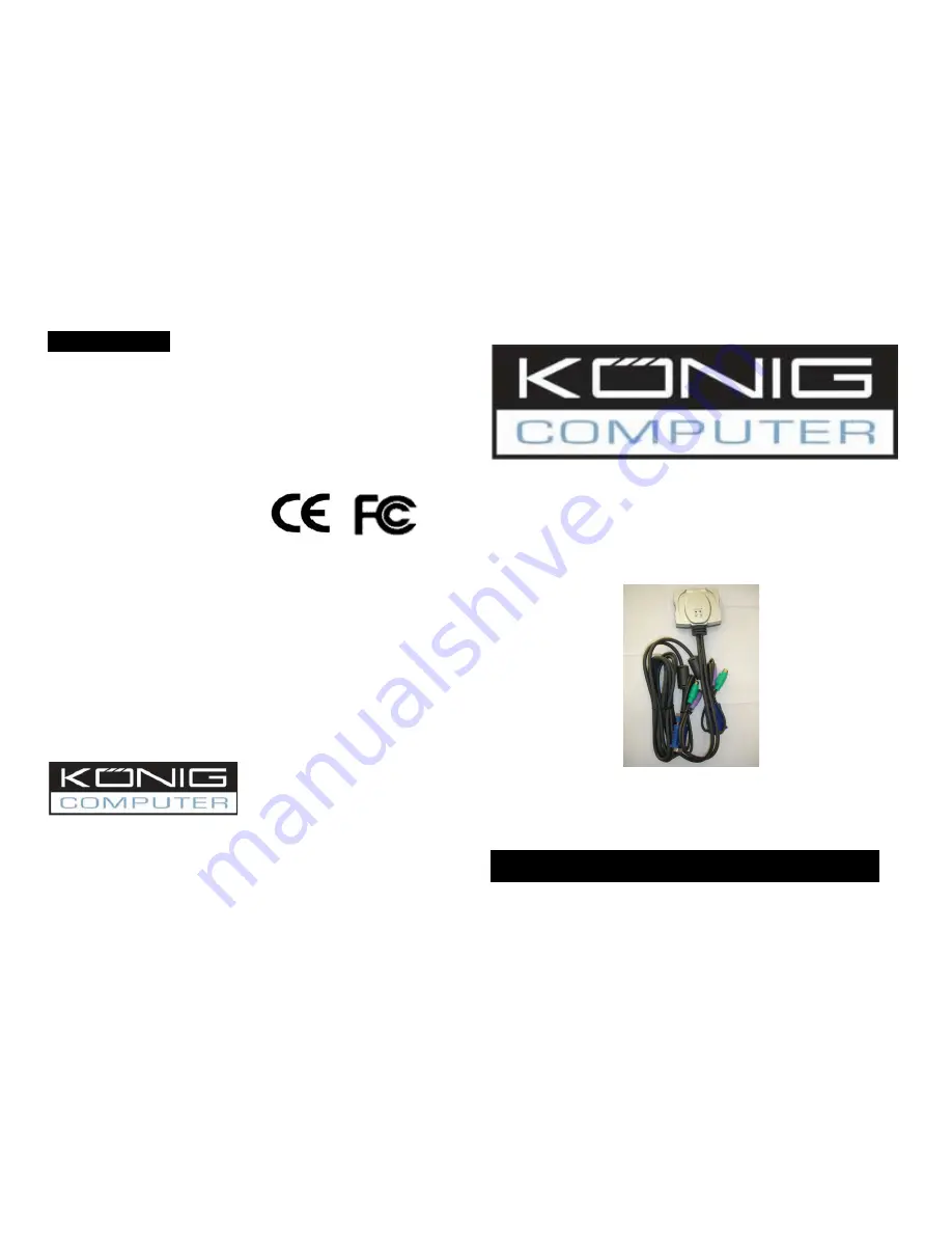 Konig CMP-KVMSWIT20 Скачать руководство пользователя страница 1