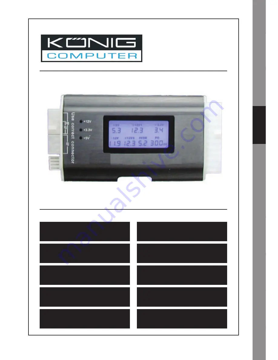 Konig CMP-PSUTESTER5 Скачать руководство пользователя страница 10