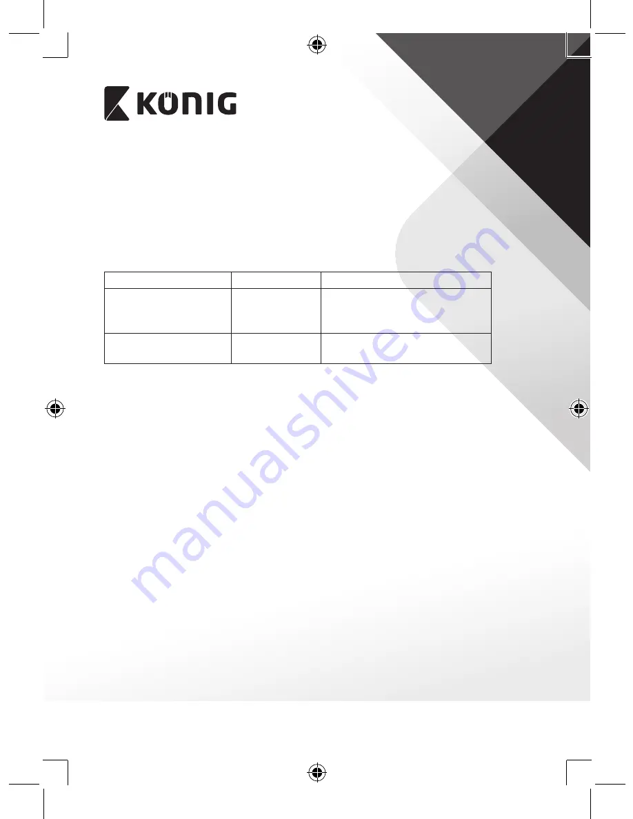 Konig CSBTRCVR100 Manual Download Page 42