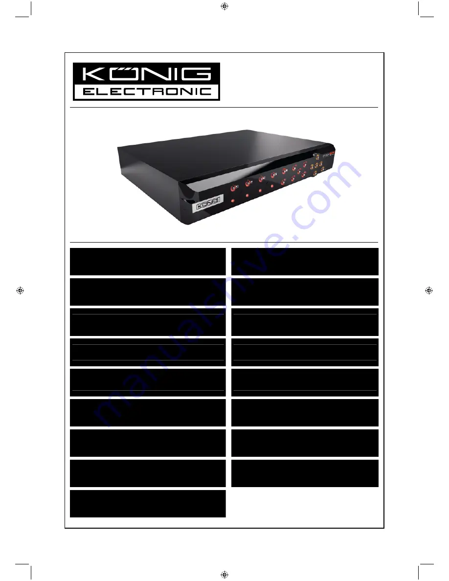 Konig SEC-DVR404 Manual Download Page 1