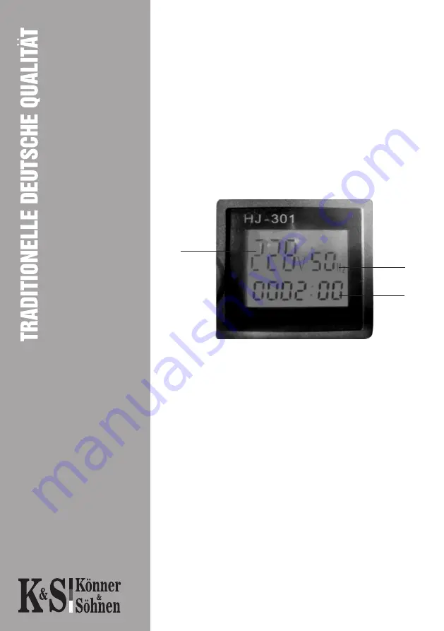 Könner & Söhnen HEAVY DUTY KS 11-2DE ATSR Owner'S Manual Download Page 21