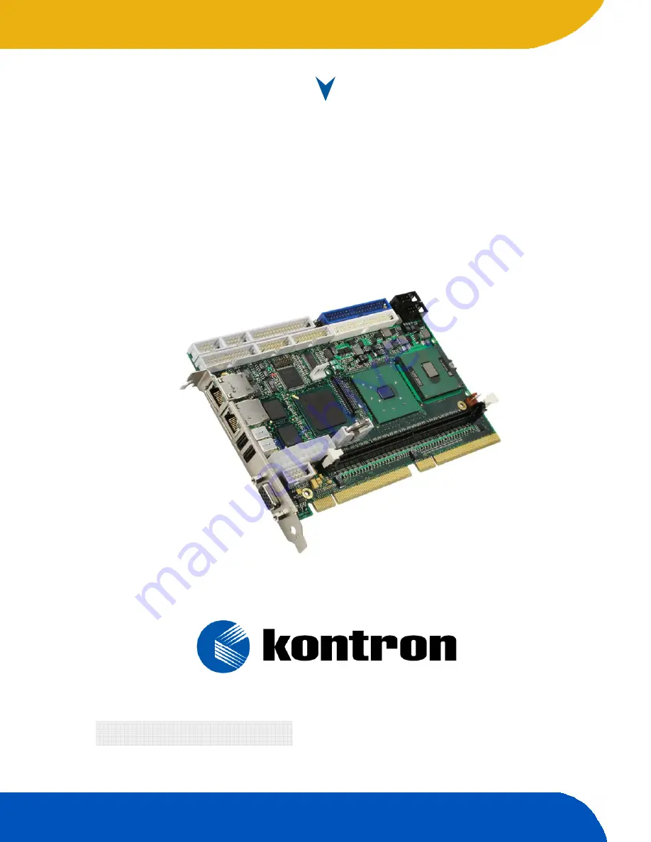 Kontron ePCI-101 Скачать руководство пользователя страница 1