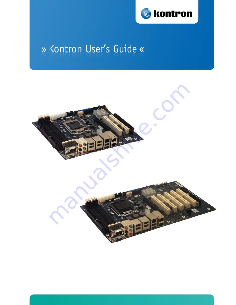 Kontron KTQ67 Series Скачать руководство пользователя страница 1