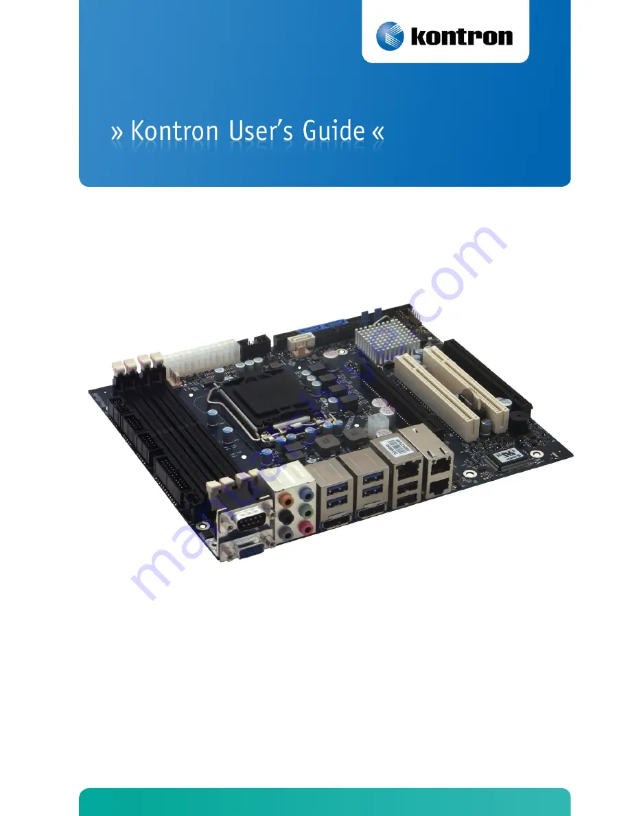 Kontron KTQ77/Flex Скачать руководство пользователя страница 1