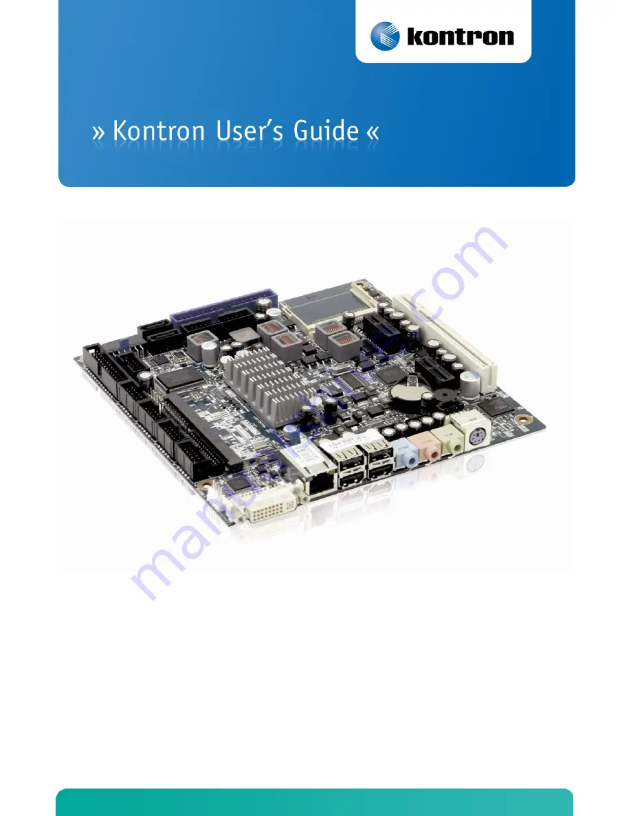 Kontron KTUS15/mITX 1.6GHz Std User Manual Download Page 1