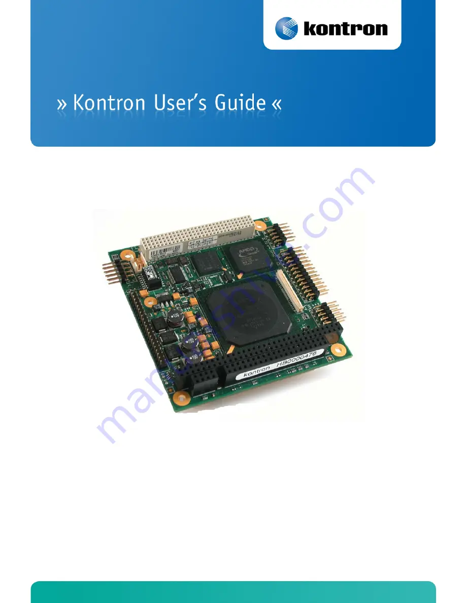 Kontron MOPSlcdLX User Manual Download Page 1