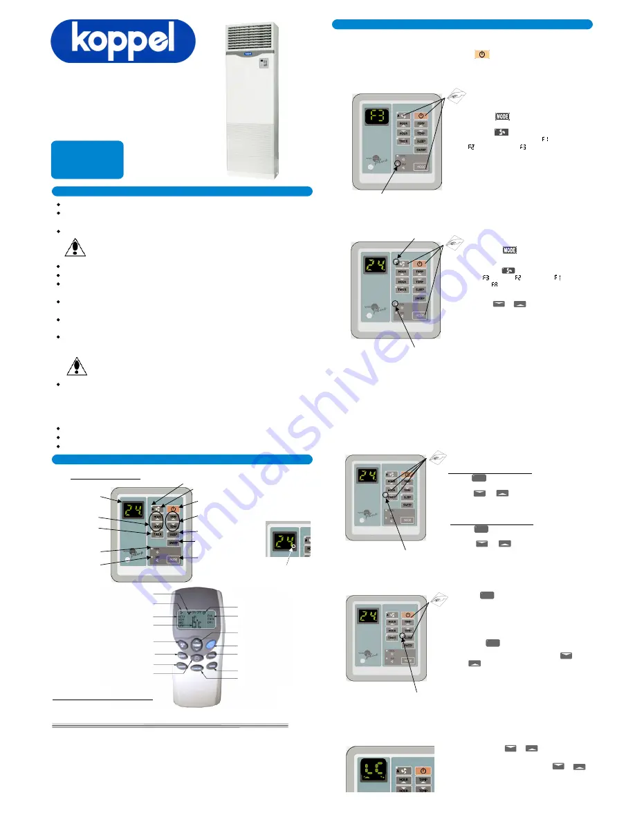 koppel KFM - 36CHW Operation Manual Download Page 1