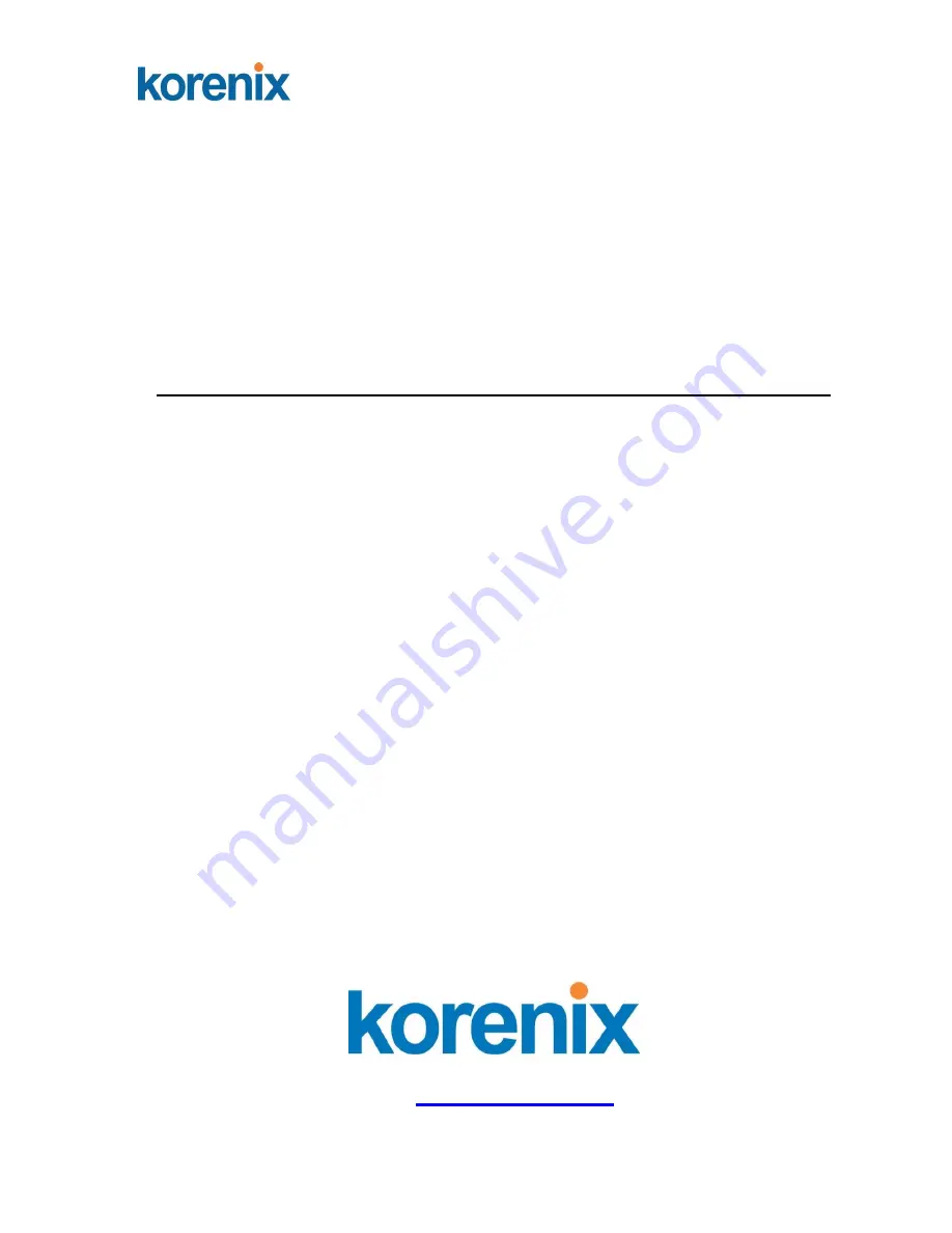 Korenix JetLink 1102 User Manual Download Page 1