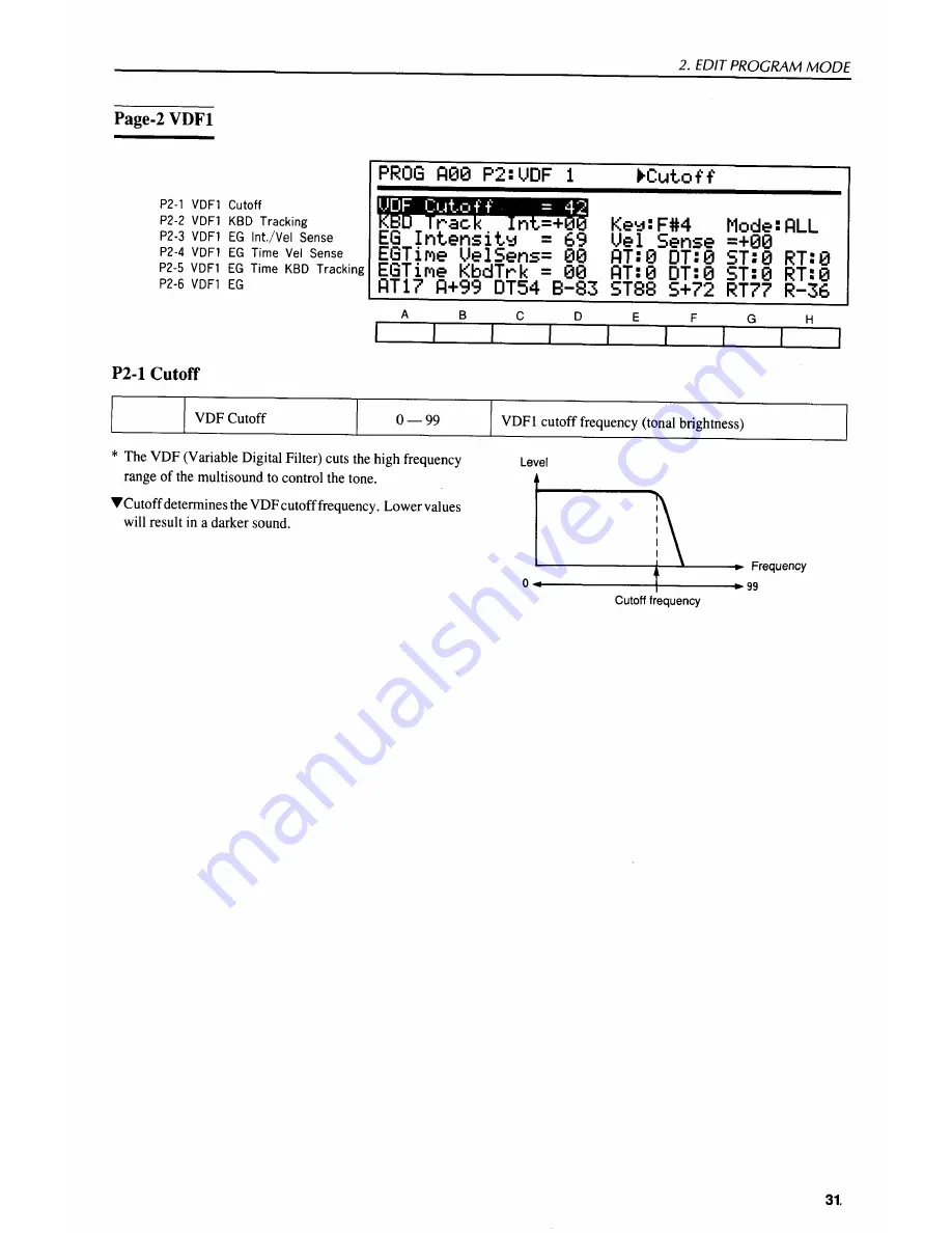 Korg 01/W Owner'S Manual Download Page 36