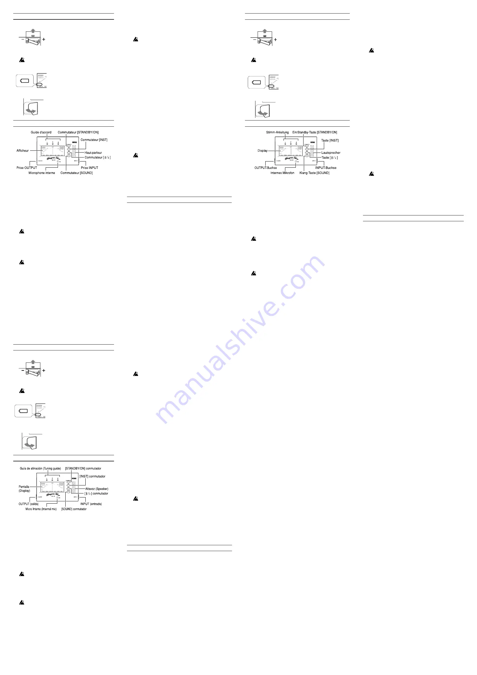 Korg BA-40 Owner'S Manual Download Page 2