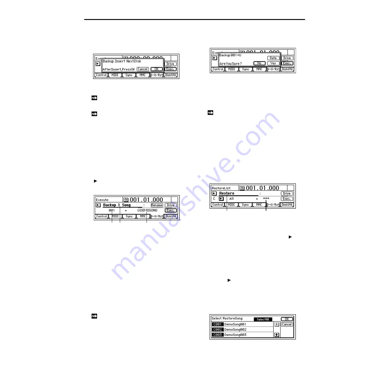 Korg EASYSTART D1600MKII Owner'S Manual Download Page 84