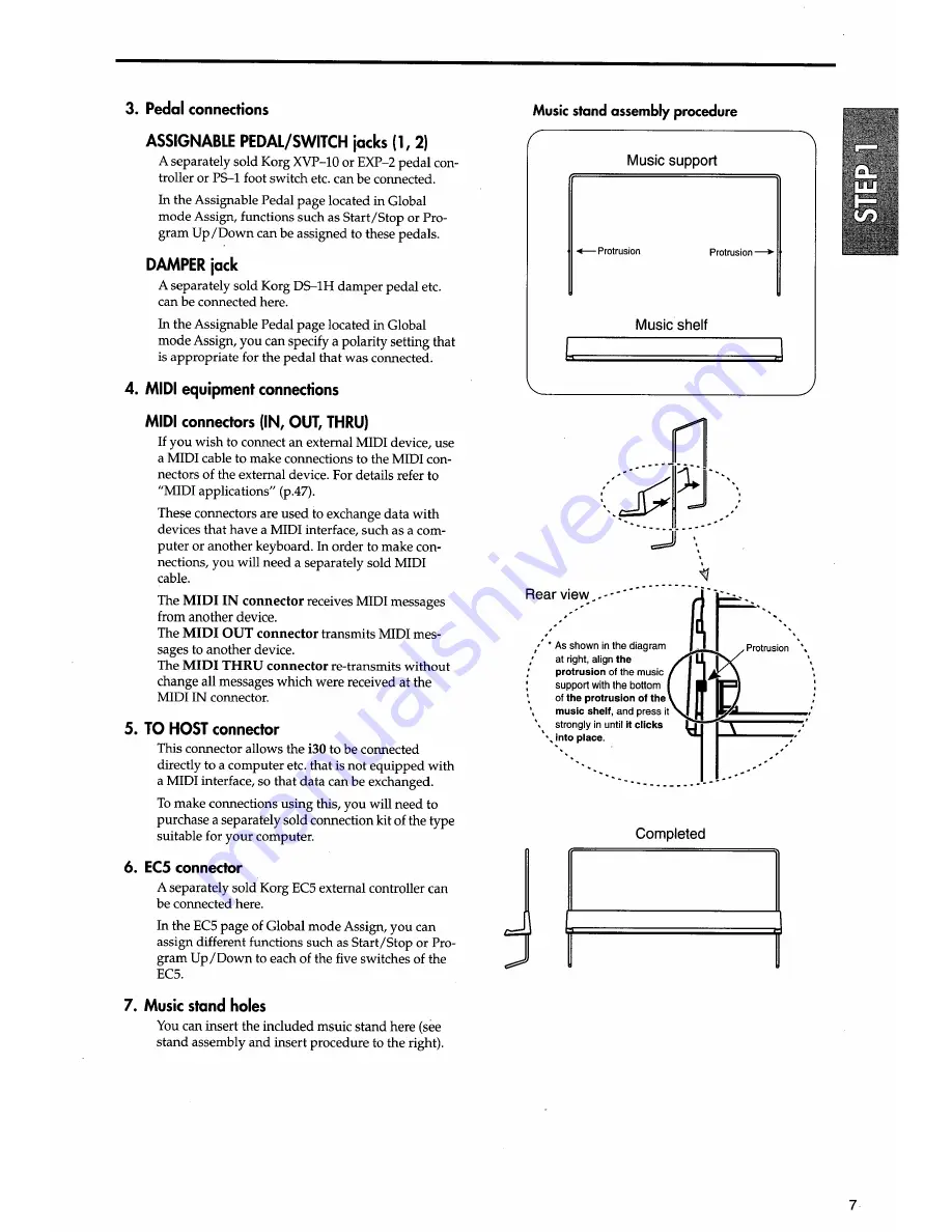 Korg i30 Player'S Manual Download Page 11