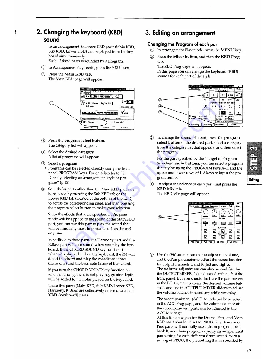 Korg i30 Player'S Manual Download Page 21