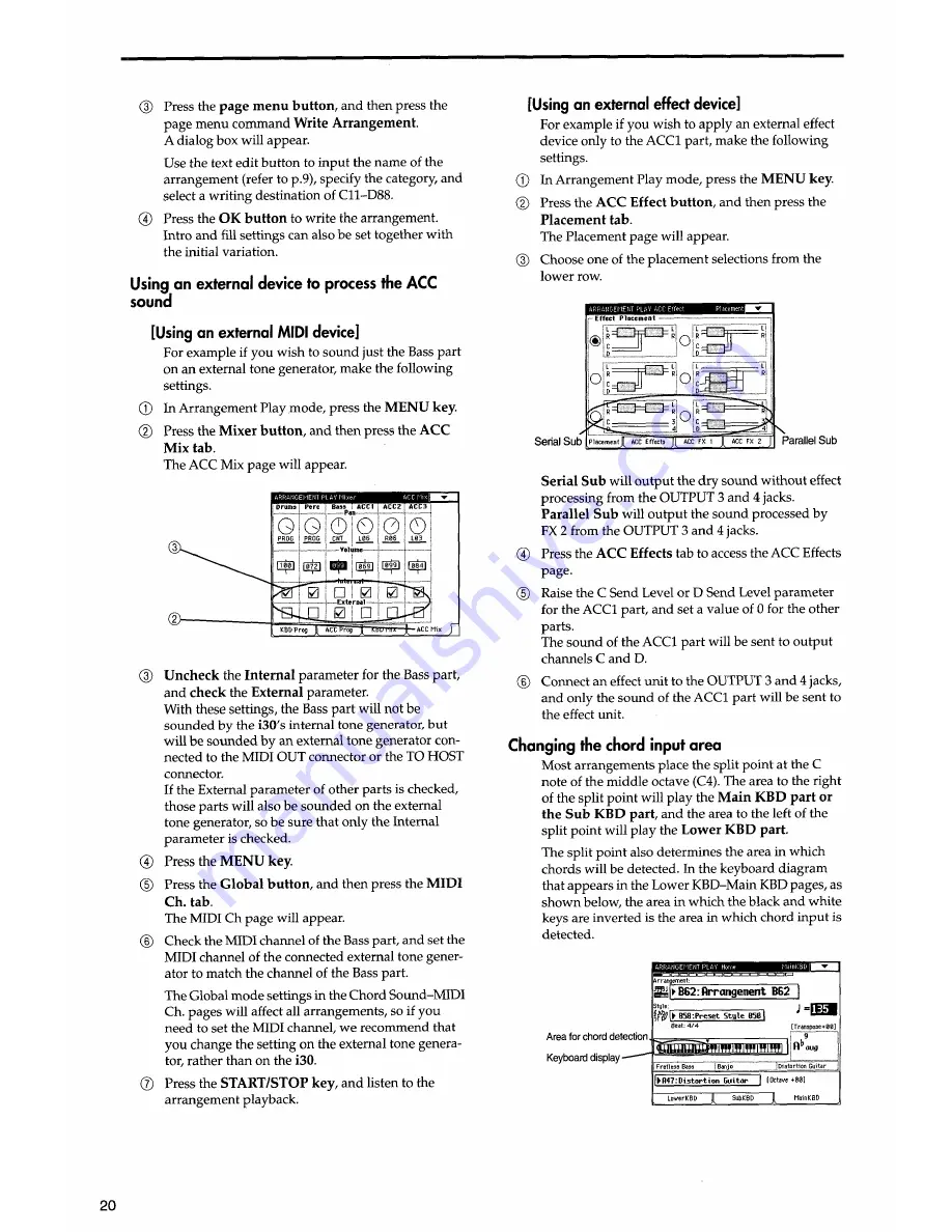 Korg i30 Player'S Manual Download Page 24