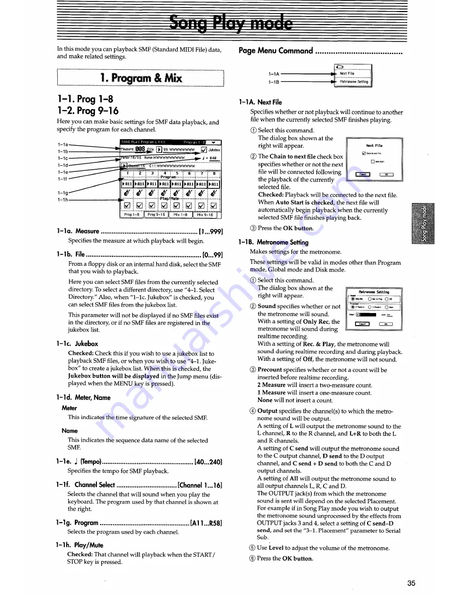 Korg i30 Player'S Manual Download Page 105