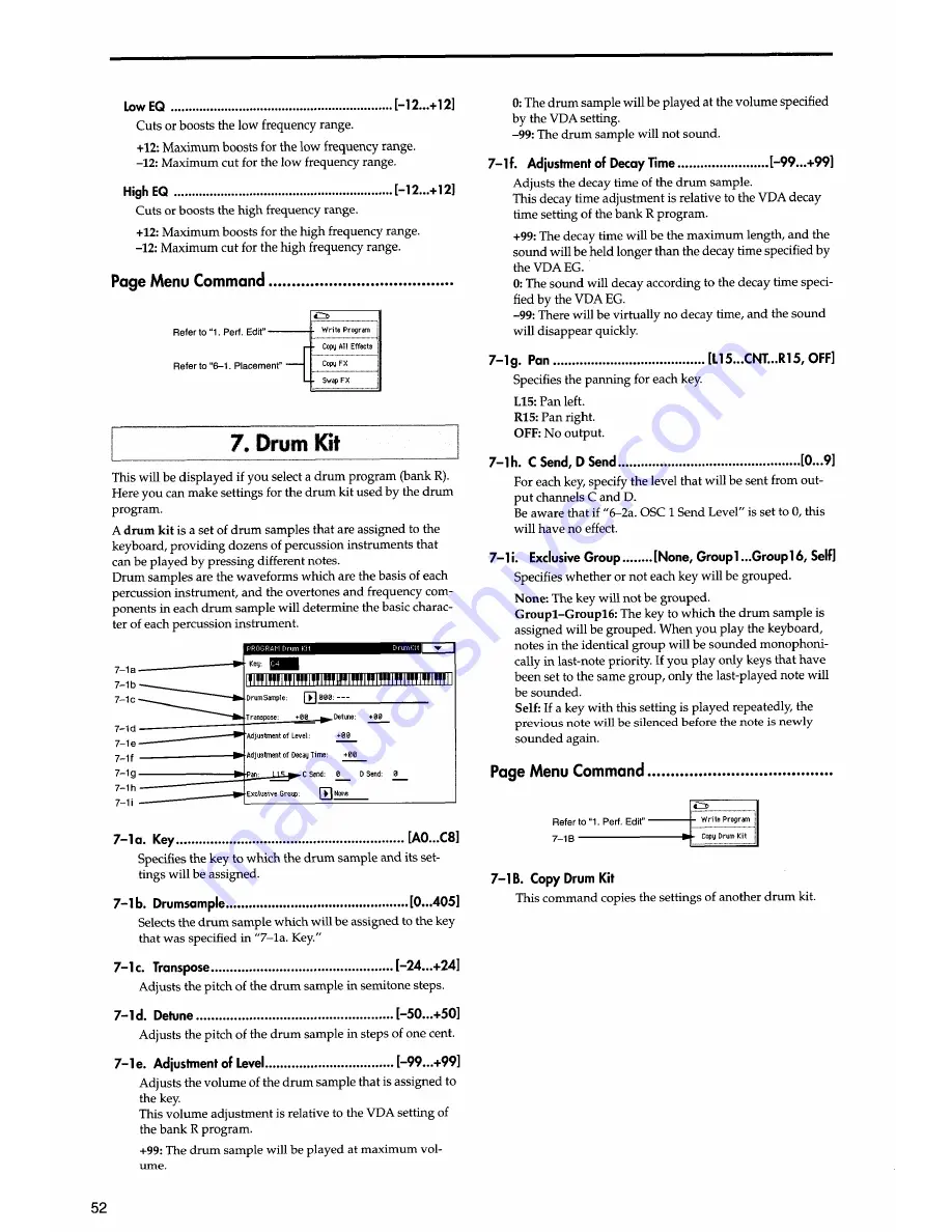 Korg i30 Player'S Manual Download Page 122