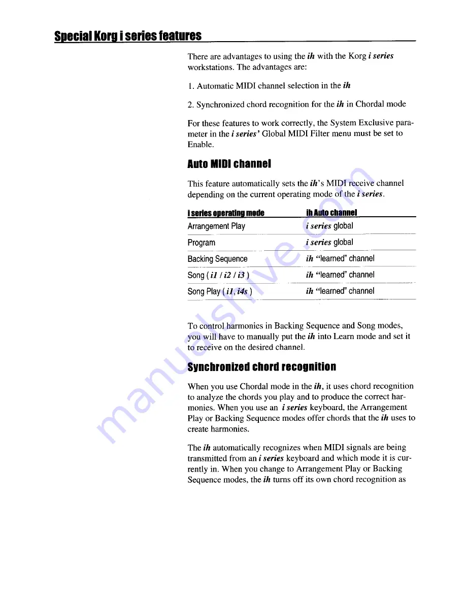 Korg ih User Manual Download Page 18