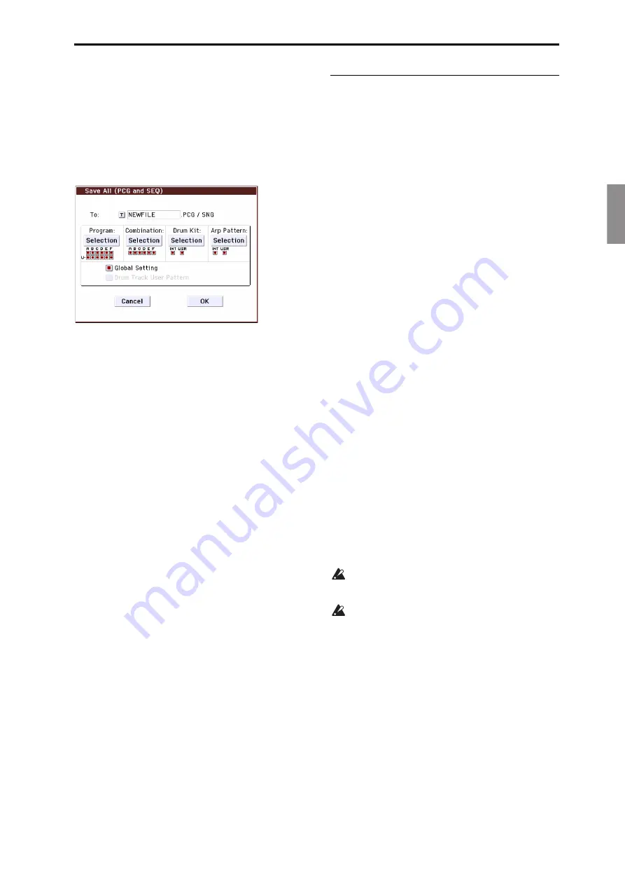 Korg Krome EX Quick Start Manual Download Page 47