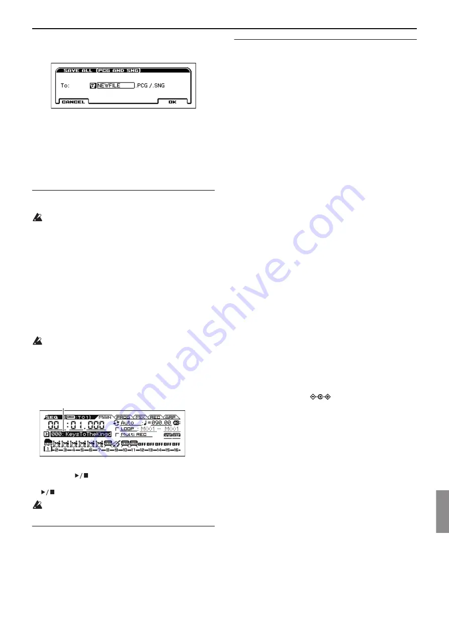 Korg KROSS Series Quick Start Manual Download Page 53