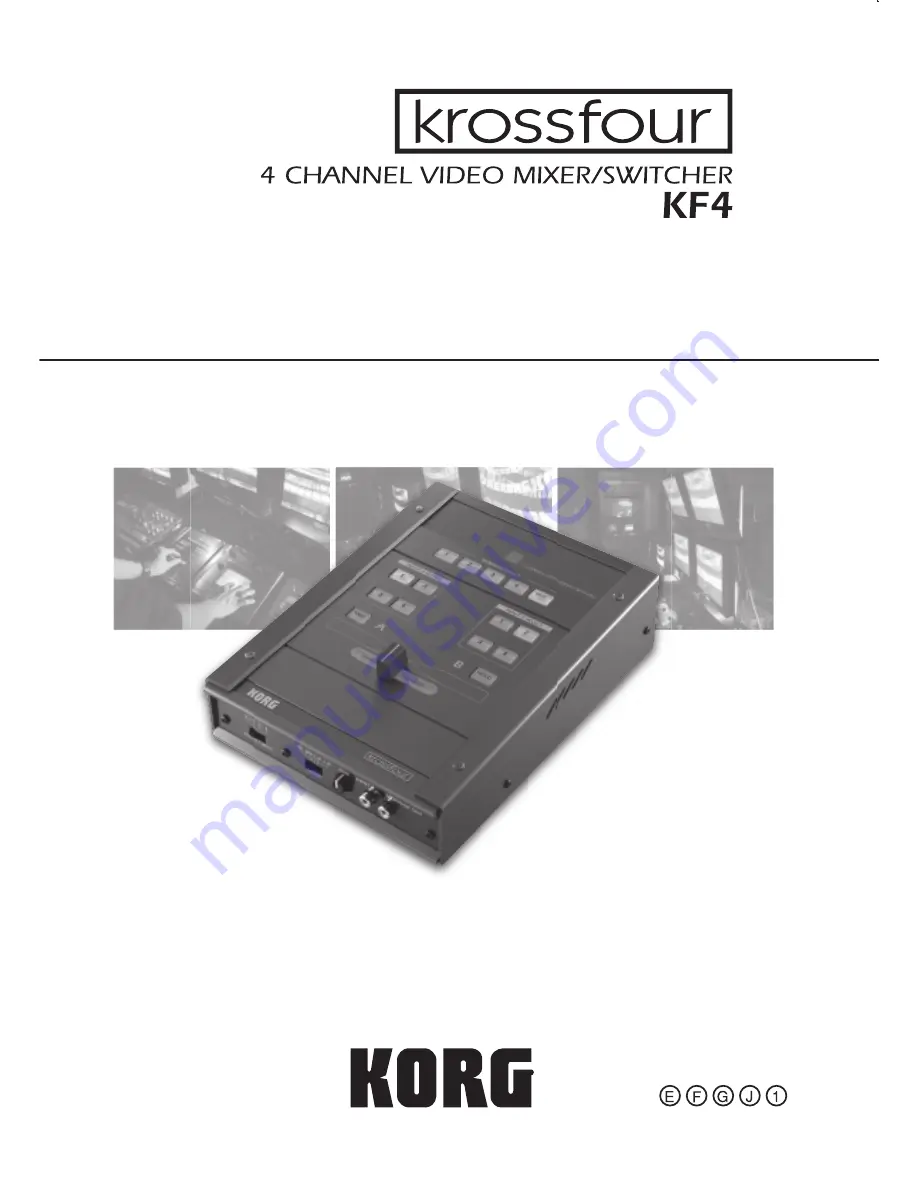 Korg Krossfour KF4 Owner'S Manual Download Page 1